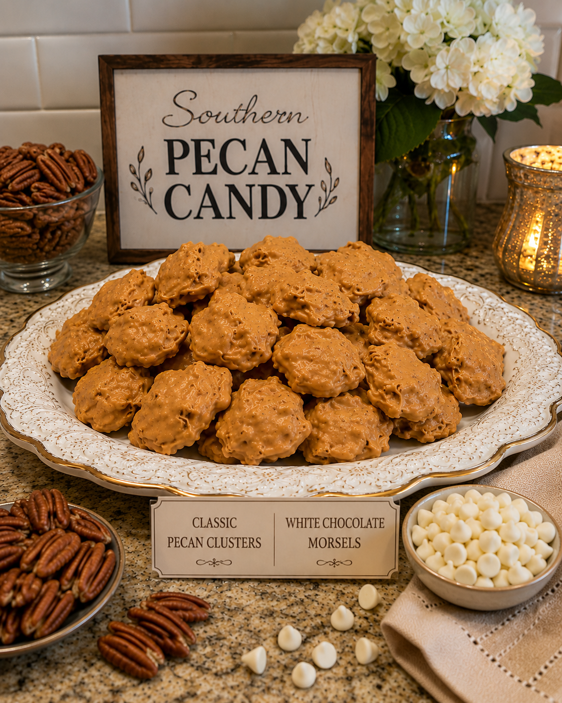Zydeco Box-White Chocolate Pecan Candy